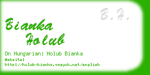 bianka holub business card